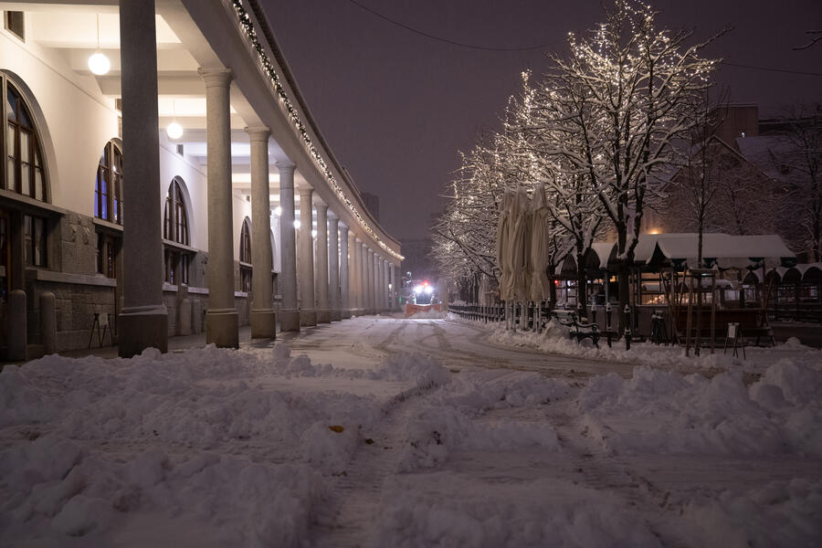 zima v Ljubljani 