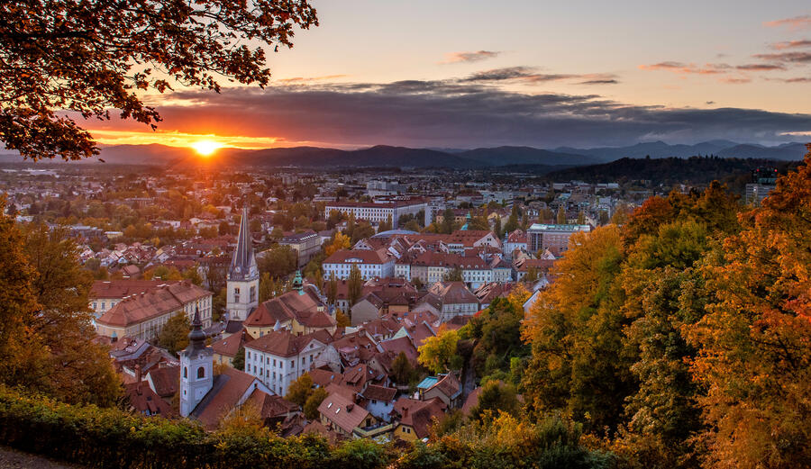 Jesen v Ljubljani. Foto: Rajko Grimšič
