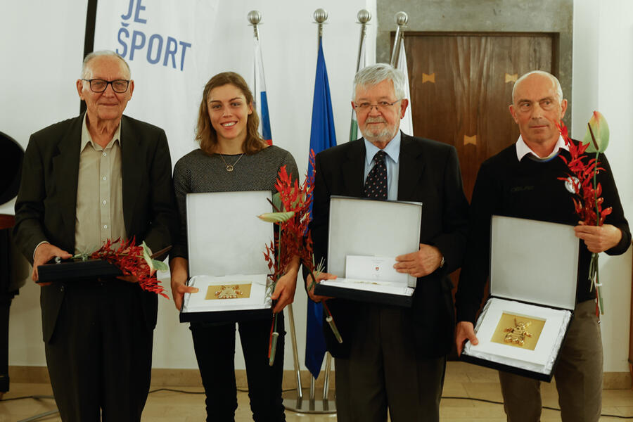 Od leve proti desni: Slobodan Kitić, Ajda Novak, Aleš Peče, Gorazd Penko. Foto: N. Rovan