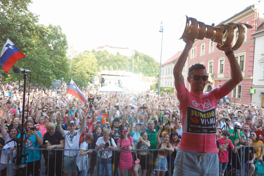 Primož Roglič at Congress Square