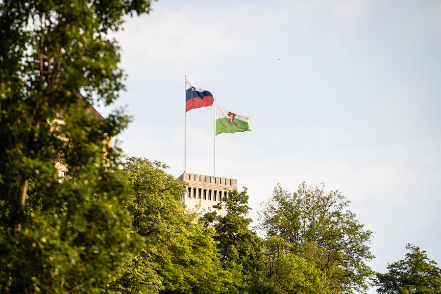zastave na Ljubljanskem gradu 