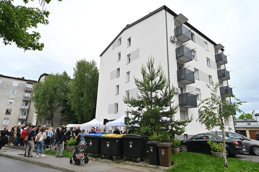 Podelitev naziva Naj blok v Ljubljani. Foto: bobo