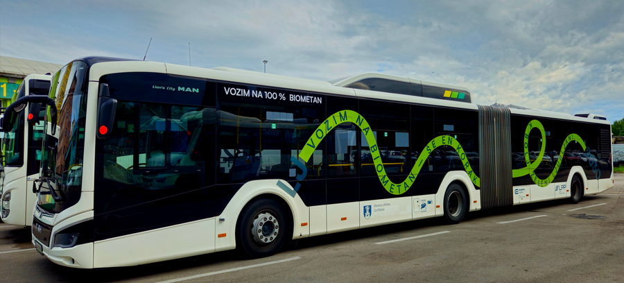 Avtobus na biometan. Foto: LPP