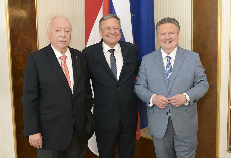 the mayor with Dr. Michael Ludwig and Dr. Michael Häupl