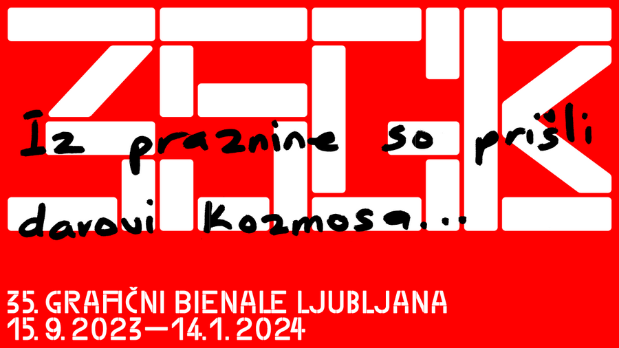 Banner 35. graficnega bienala. Vir: MGLC