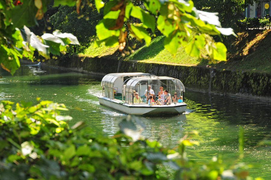 Boat on Ljubljanica River 7 D.Wedam 