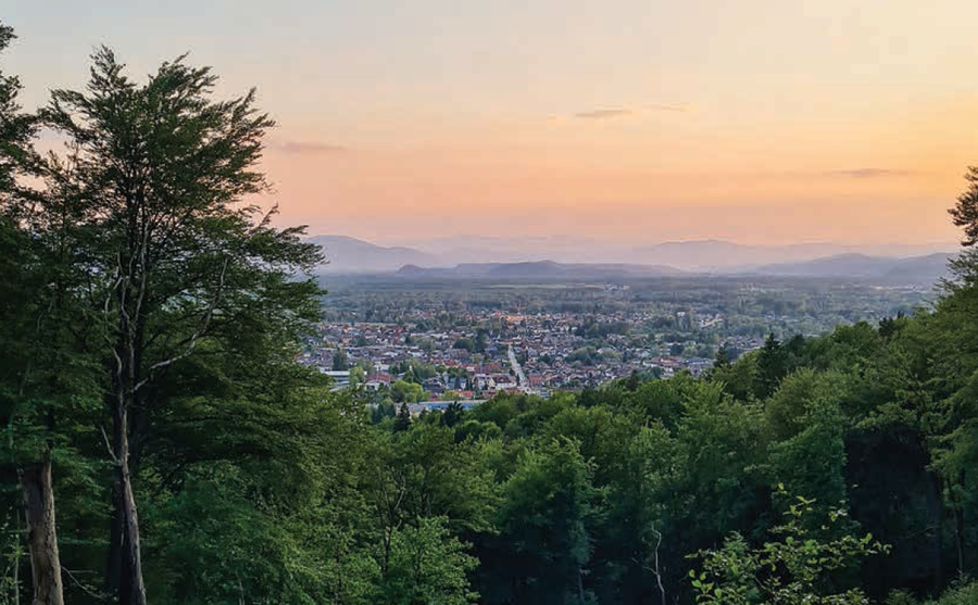 Pogled z Golovca na Ljubljansko barje. Foto vir: ČS Rudnik