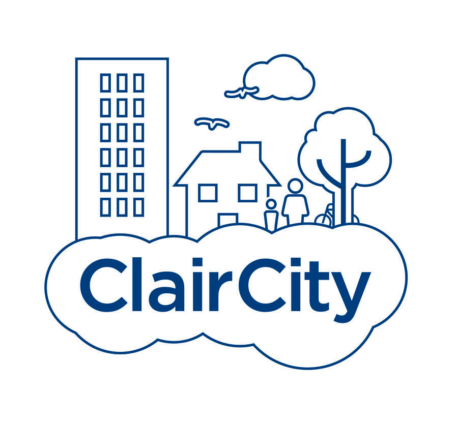 ClairCity MAIN LOGO dark blue on white