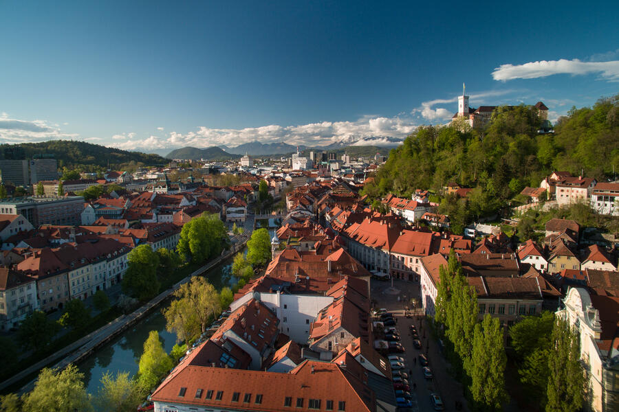 pogled na Ljubljano 