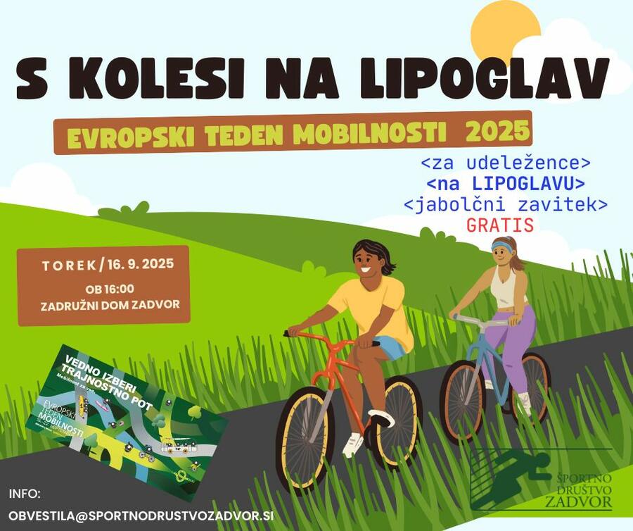 Banner ETM 2025 KOLESARSTVO. 
