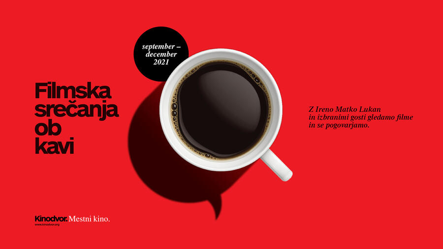 plakat Filmska srečanja ob kavi