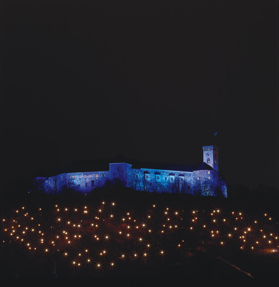 Festively illuminated Castle B.Cvetkovic