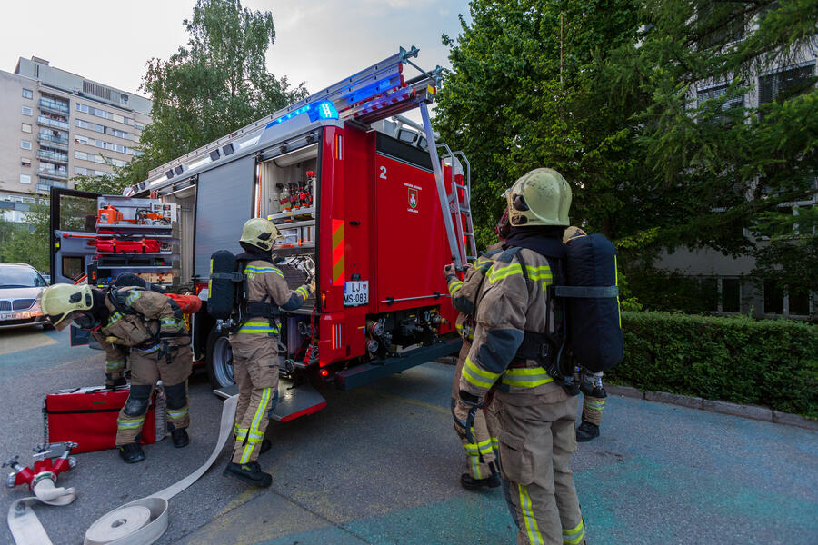 Gasilci. Foto: Luka Kotnik