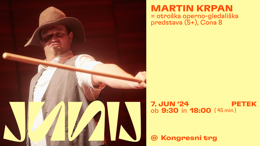 Junij v Ljubljani: banner Martin Krpan