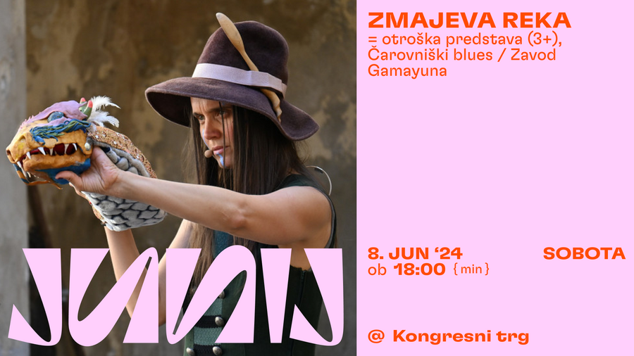 Junij v Ljubljani: Banner Zmajeva reka