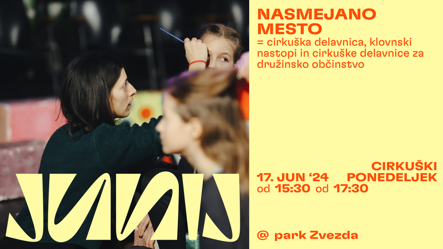 Junij v Ljubljani: Banner Nasmejano mesto