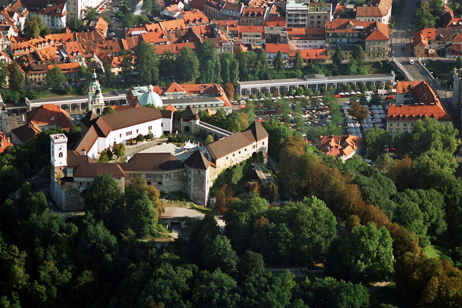 Ljubljana Castle Air view 2 D3.Wedam 