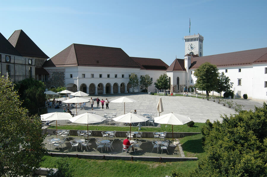 Ljubljana Castle Yard, photo: D. Wedam