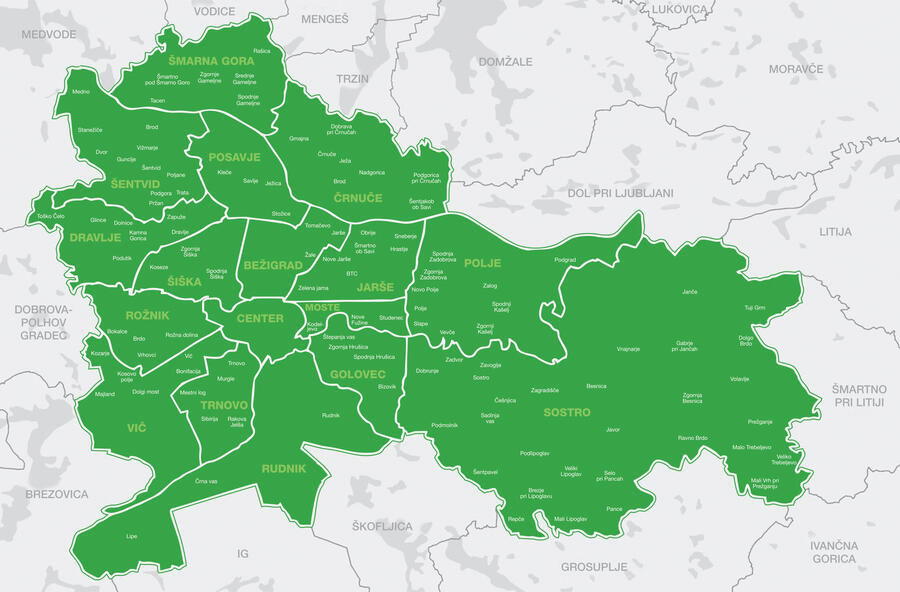 MOL zemljevid cetrtnih skupnosti 2023