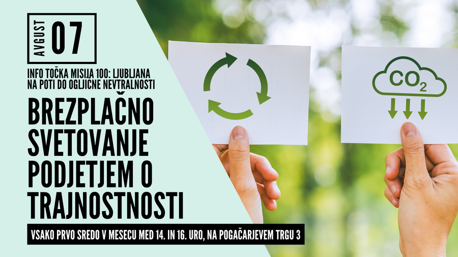 Objava na spletni strani Misija 100 Avgust