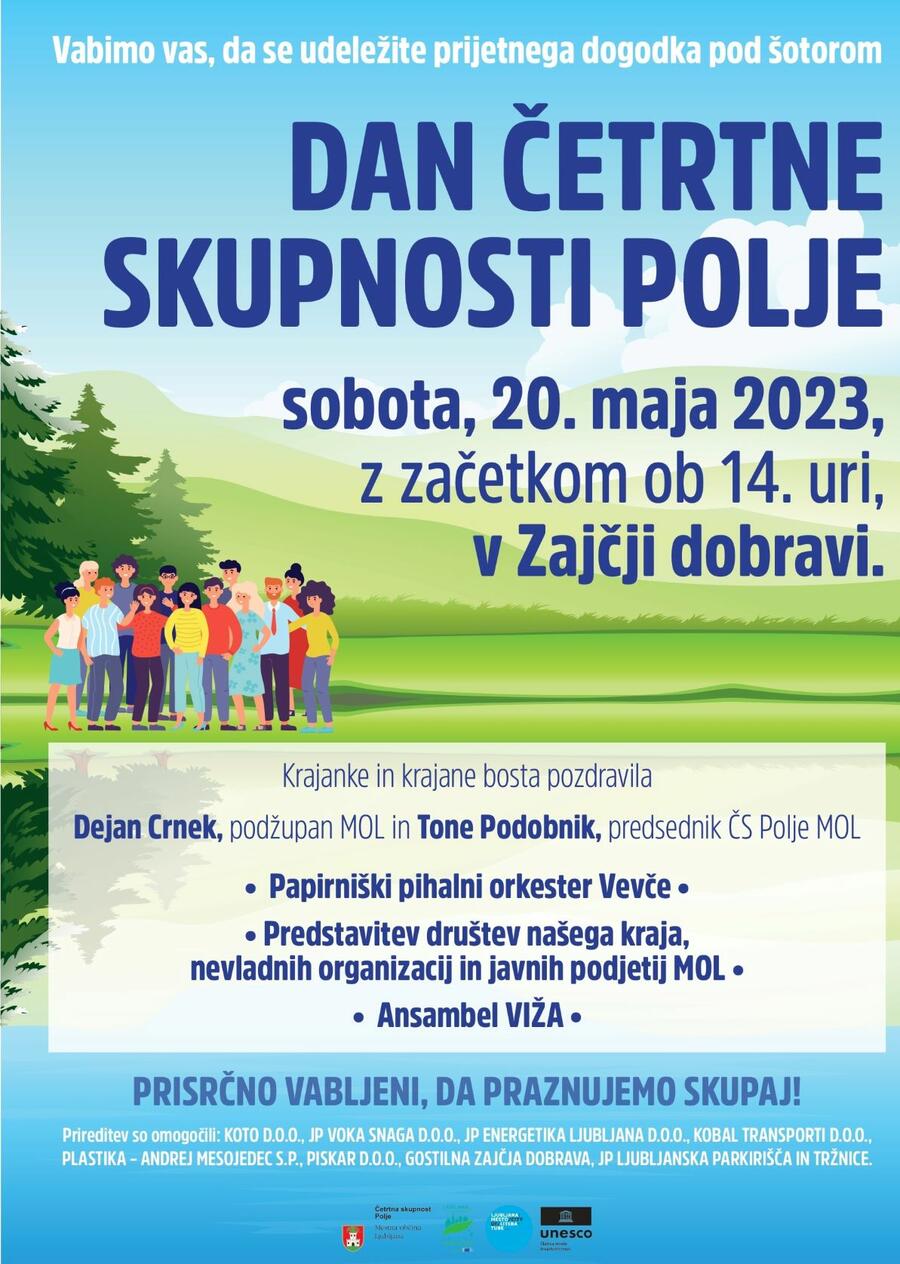 Plakat: Dan četrtne skupnosti Polje