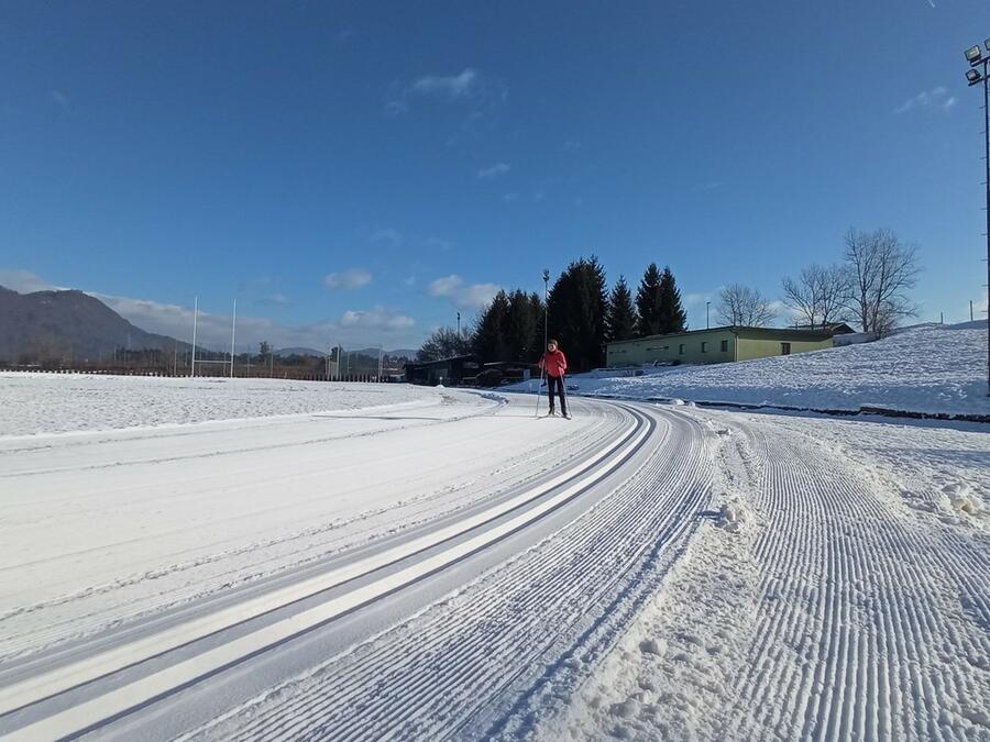 Tek na smučeh v Stanežičah. Foto: JZ Šport Ljubljana