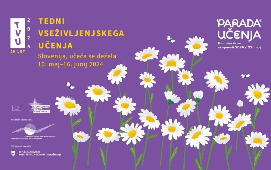 Banner Teden vsezivljenjskega ucenja. Vir: ZD Ljubljana