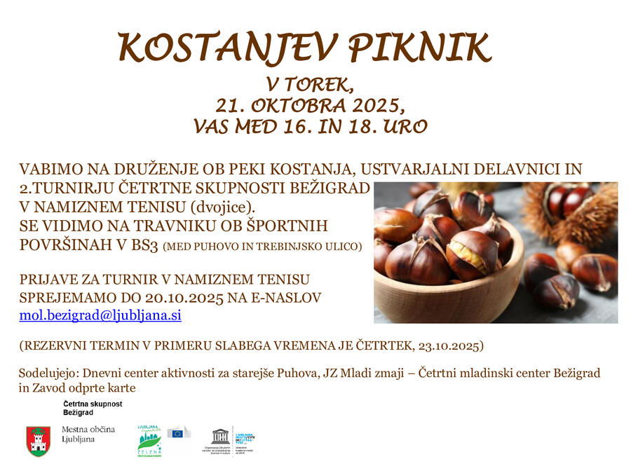 VABILO KOSTANJEV PIKINIK BS3 21.10.2025