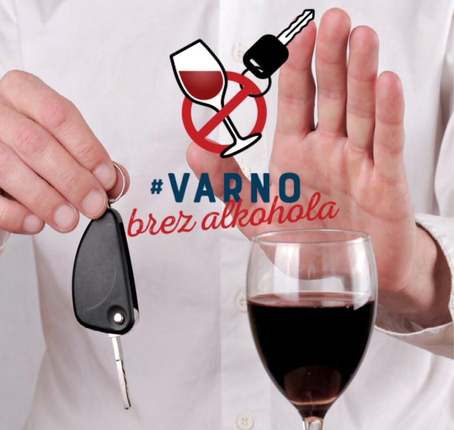 Plakat Varno brez alkohola. Foto vir: AVP