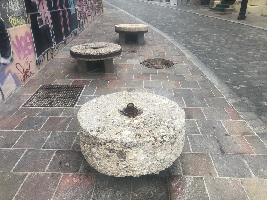 Mlinski kamni na Trubarjevi ulici Foto: arhiv MOL