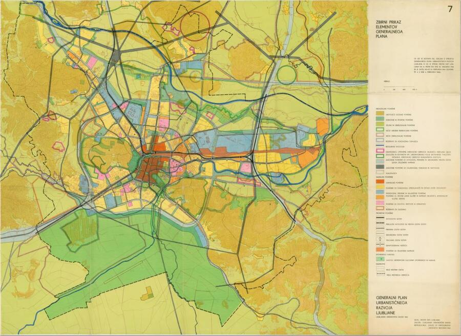 Generalni plan urbanističnega razvoja Ljubljane (GUP), 1966