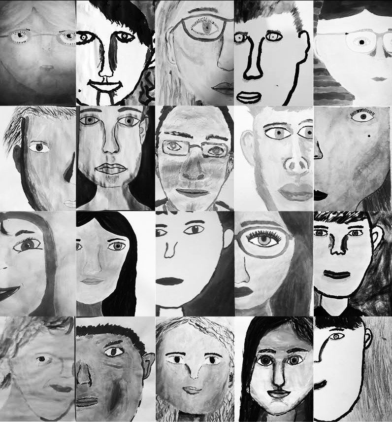 avtoportret razreda crnobelo OS Danile Kumar