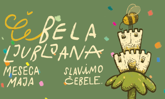 Grafika meseca maja slavimo čebele.