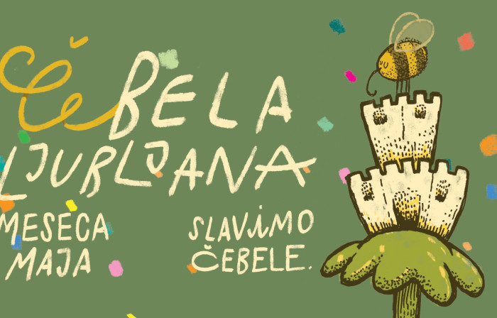 Grafika meseca maja slavimo čebele.