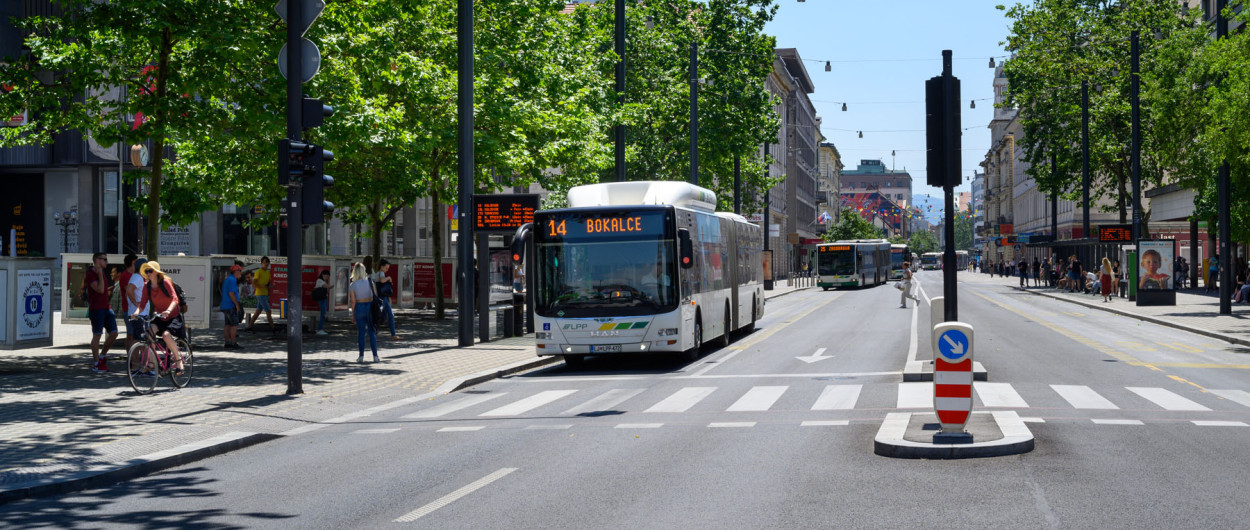 avtobus na cesti