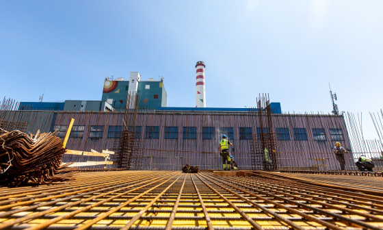 Gradbišče plinsko-parne enote. Foto: Urban Štebljaj, vir: Energetika Ljubljana