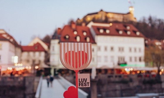 Ljubljanski grad in LUV fest. Foto: Marko Delbello Ocepek, Turizem Ljubljana