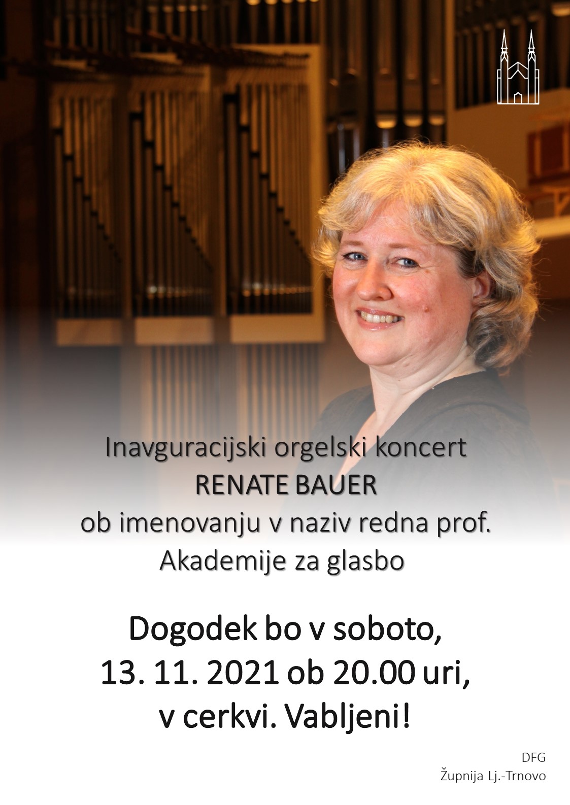 inavguracijski orgelski koncert Renate Bauer VABILO2