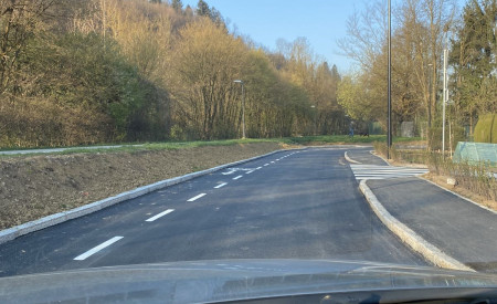 Prenovljena Ulica Jana Husa med Gortanovo in Kosovelovo, foto: arhiv MOL
