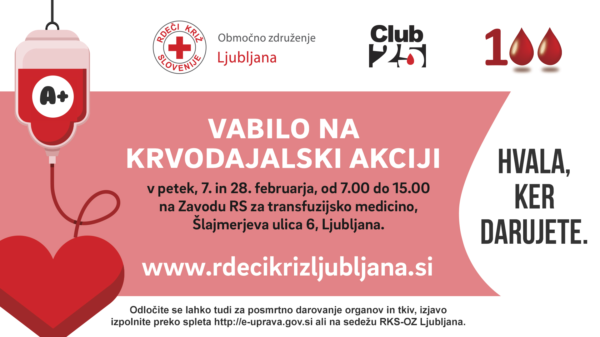krvodajalske akcije februar2020