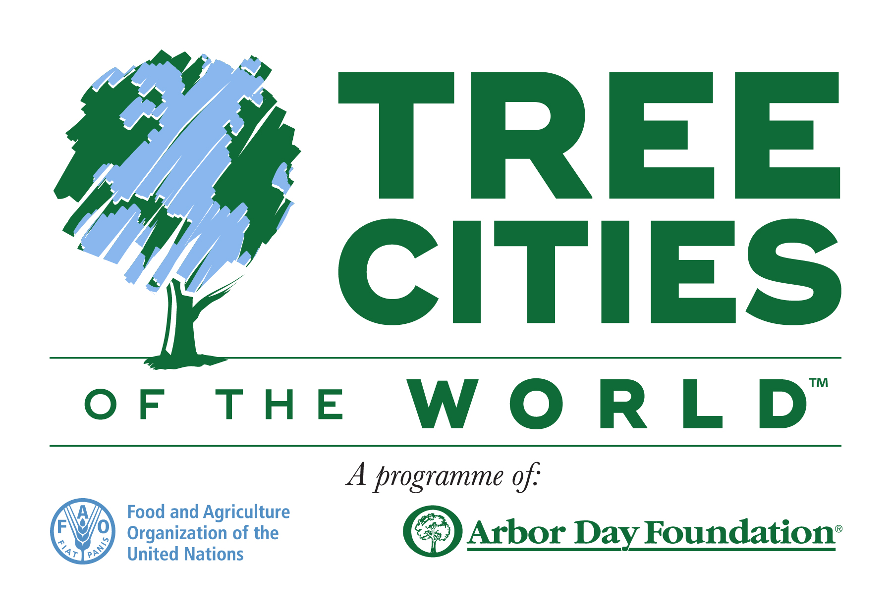 logo tree cities of the world color
