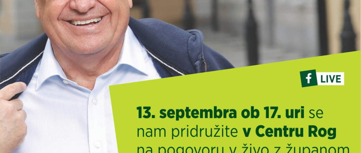 Vabilo na pogovor z Zoranom Jankovicem. Foto: arhiv MOL
