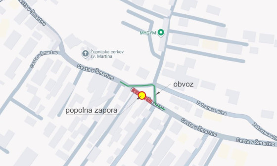 skica cesta v Smartno