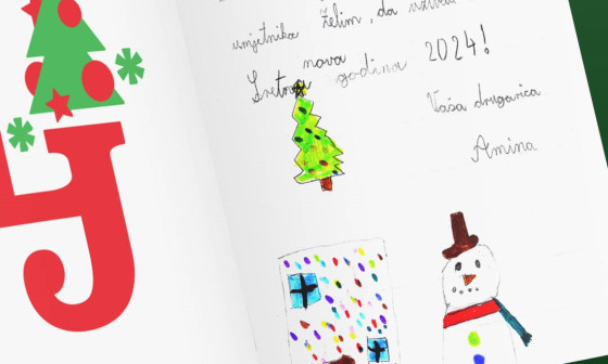 voščilnica v tujem jeziku