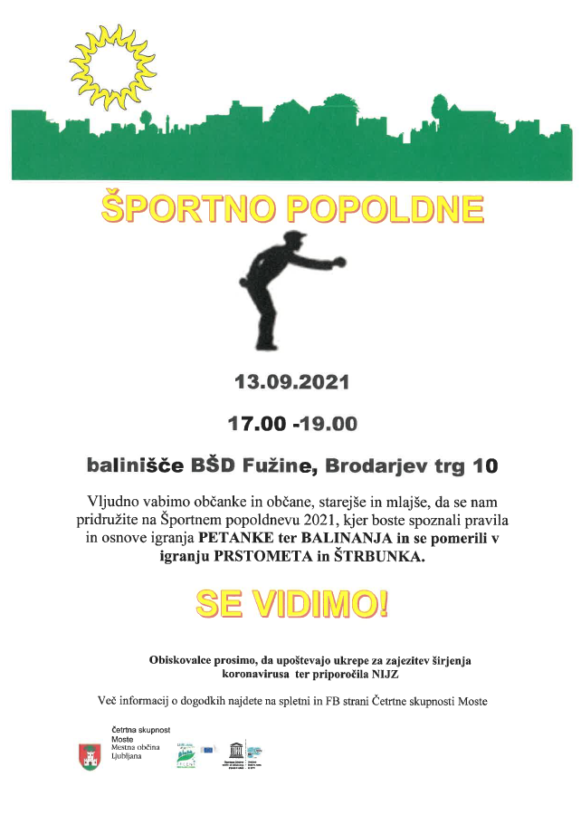 sportno popoldne
