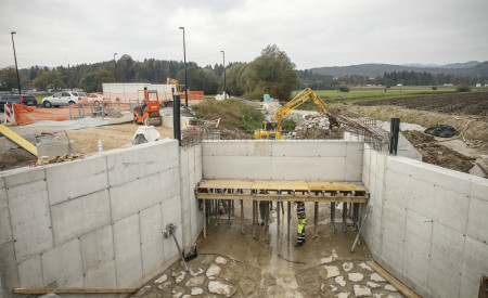 Gradnja zadrževalnika Brdnikova, foto: Uroš Hočevar