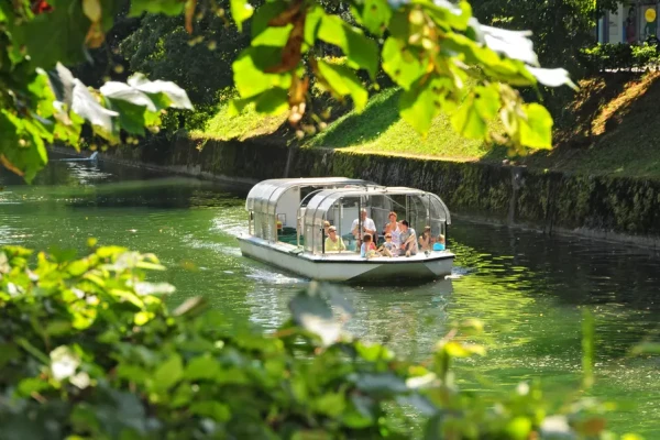 Boat on Ljubljanica Rive