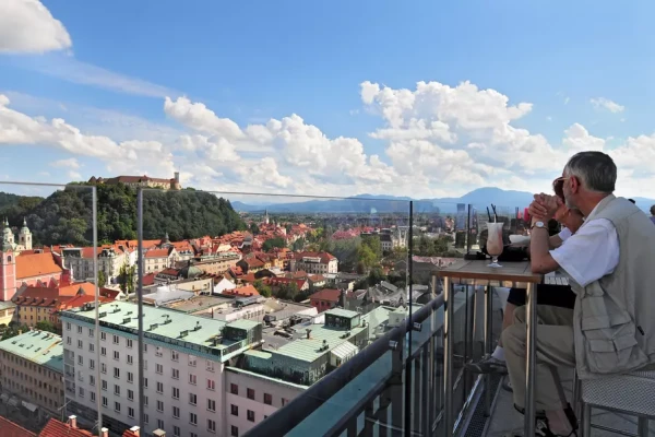 pogled na Ljubljano