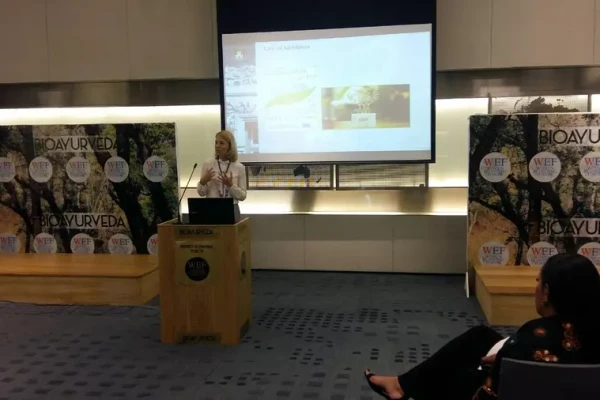 Tjaša Ficko je na konferenci predstavila projekt Ljubljana, Zelena prestolnica Evrope 2016