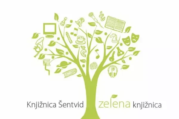 Knjižnica Šentvid – zelena knjižnica - logo
